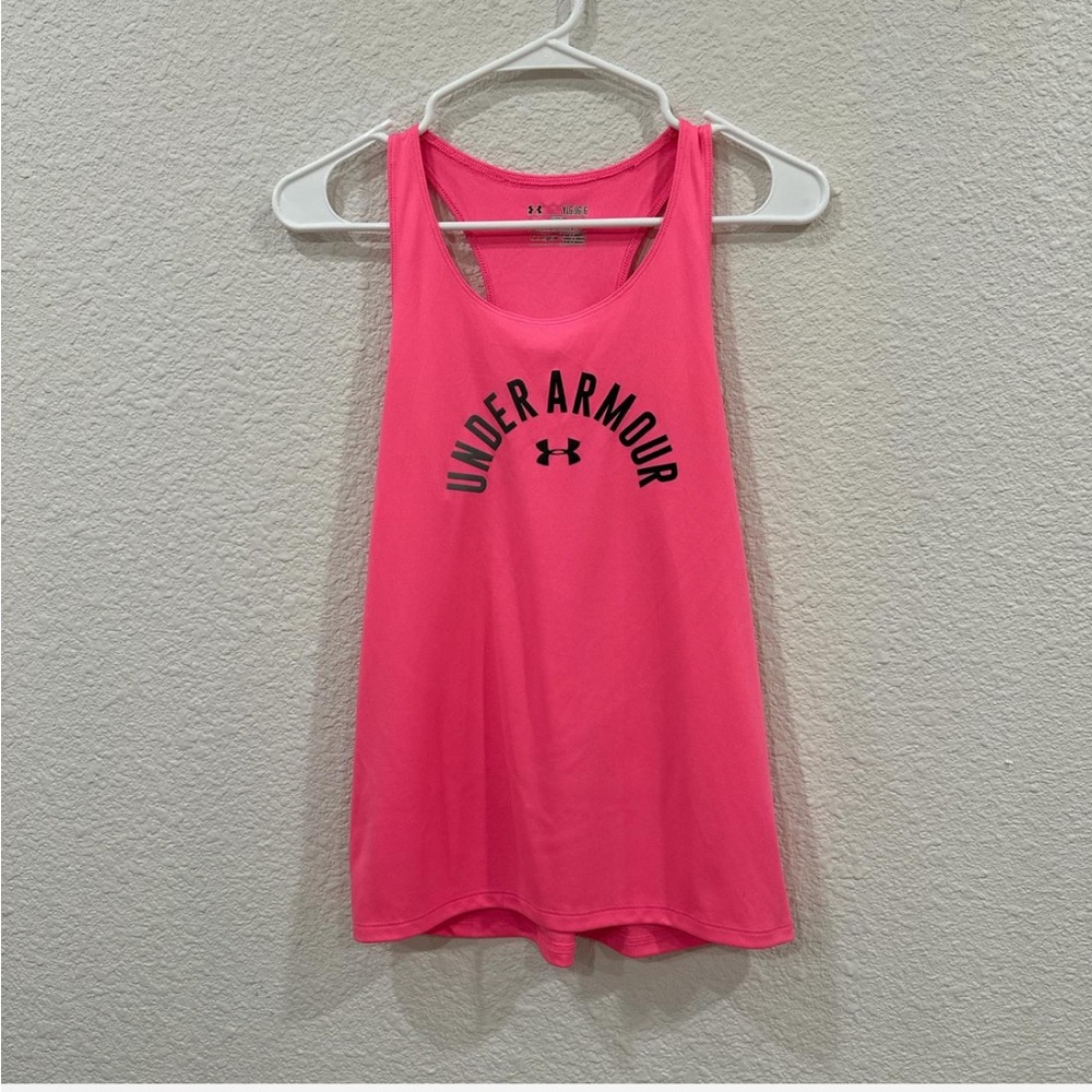 Under Armour Pink Relaxed Tank Top with Racerback